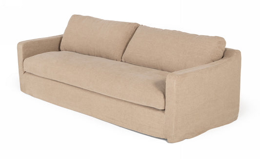 Divani Casa Admiral - Modern Classic Sand Fabric Sofa