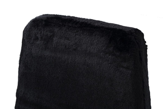 Candace - Modern Black Faux Fur Dining Chair (Set of 2)