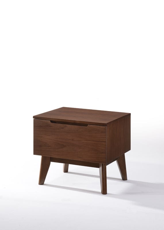 Modrest Lewis Mid-Century Modern Teal & Walnut Bedroom Set