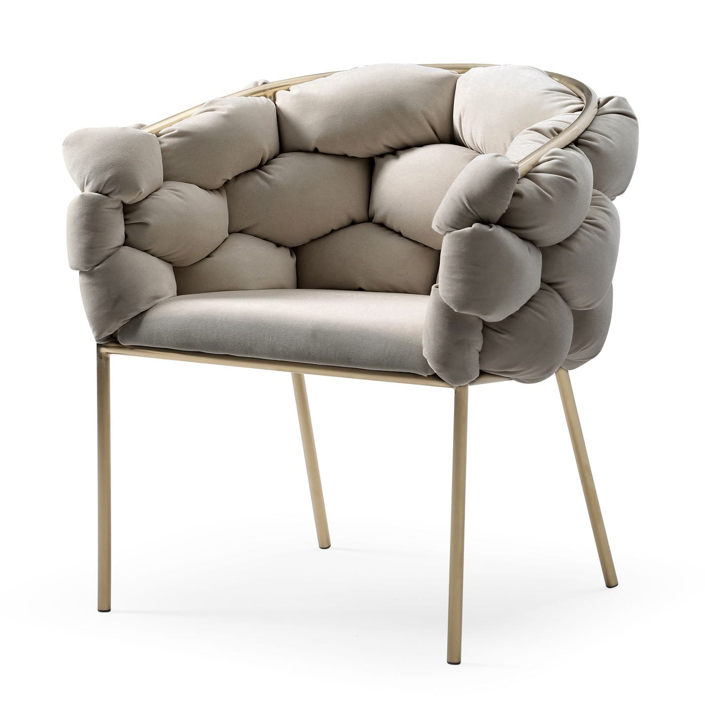 Modrest Debra - Modern Grey Fabric Dining Chair
