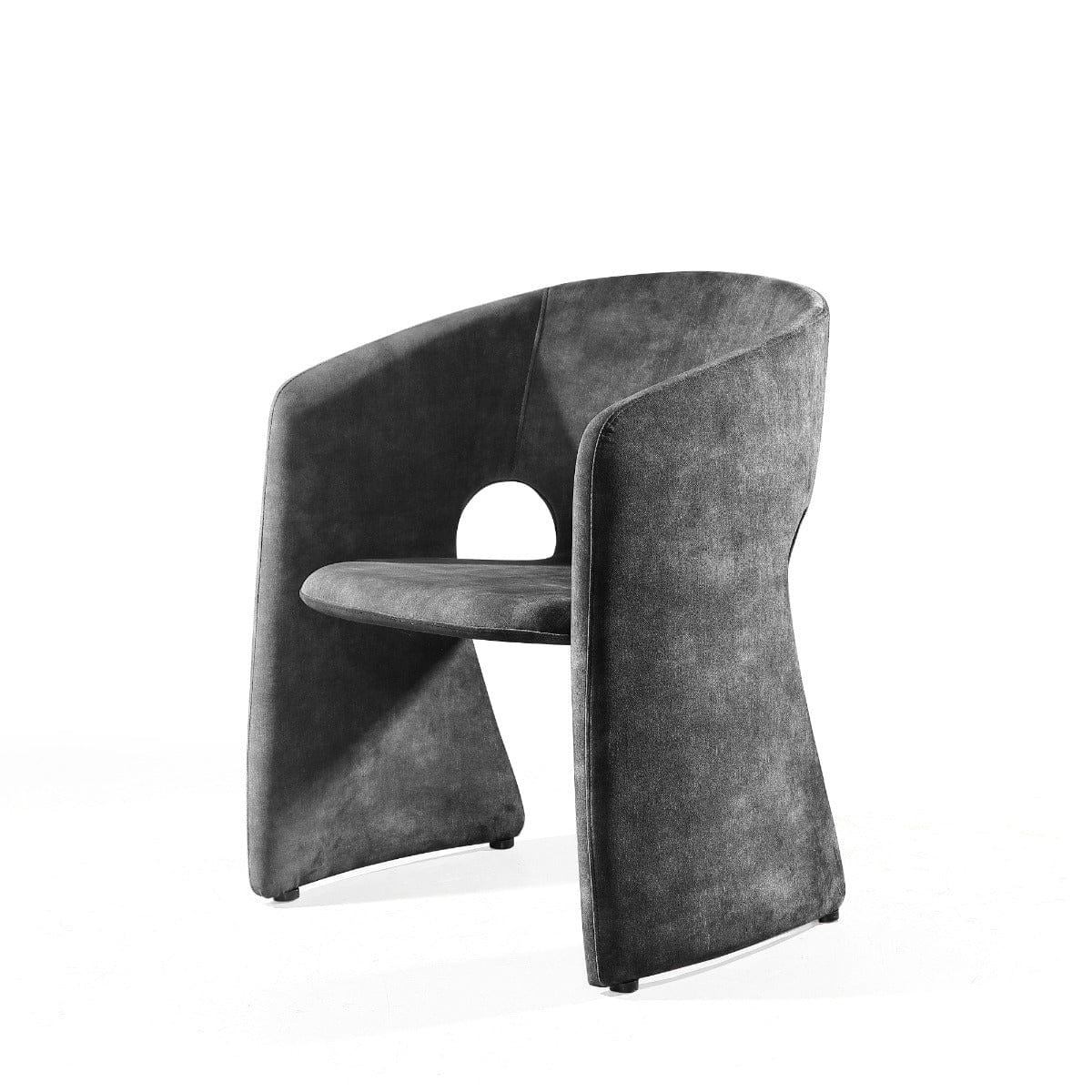Modrest - Modern Malvern Dark Grey Fabric Dining Chair