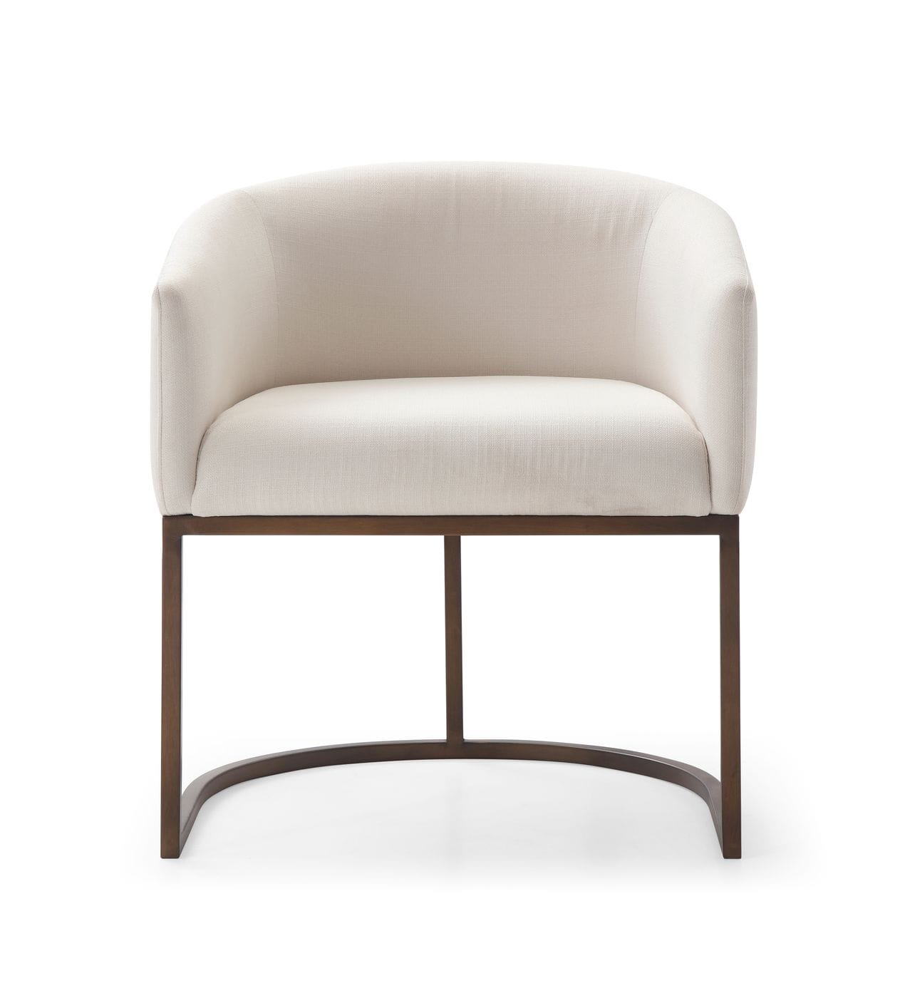 Modrest Elisa - Modern Off White & Brass Dining Chair