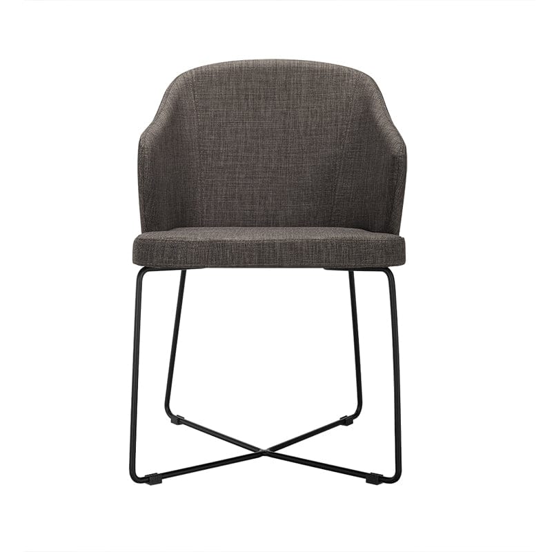 Gia - Modern Grey Fabric Dining Chair (Set of 2)