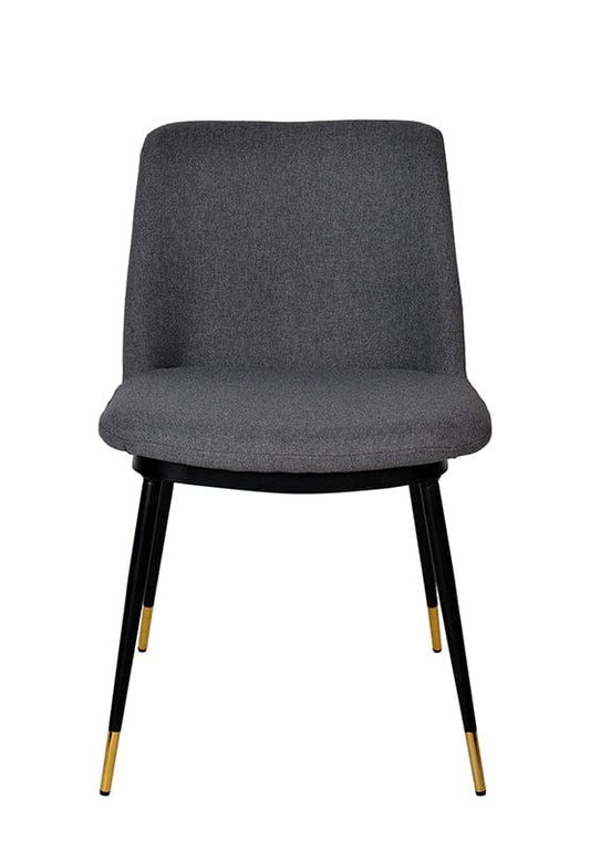 Modrest Batson Modern Grey Fabric Dining Chair (Set of 2)