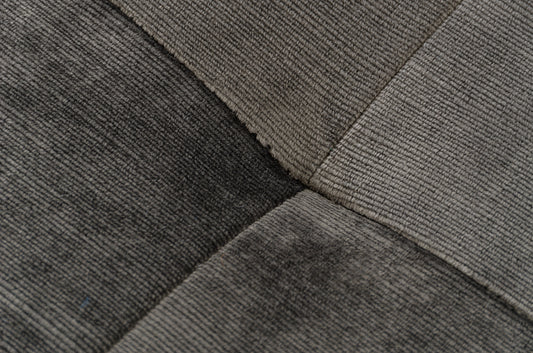 Divani Casa Hawthorn - Modern Grey Fabric Modular Right Facing Sectional Sofa + Ottoman