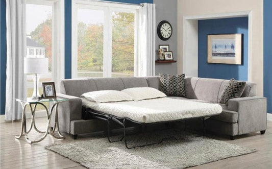 Tess L-shape Sleeper Sectional Grey