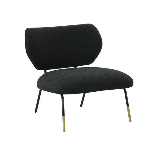 Modrest - Kendall Modern Black Fabric Accent Chair