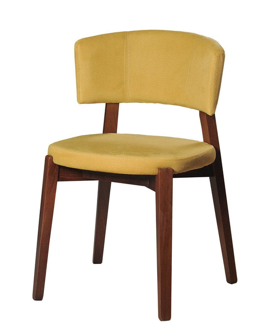 Modrest Legacy - Modern Yellow Fabric Dining Chair (Set of 2)