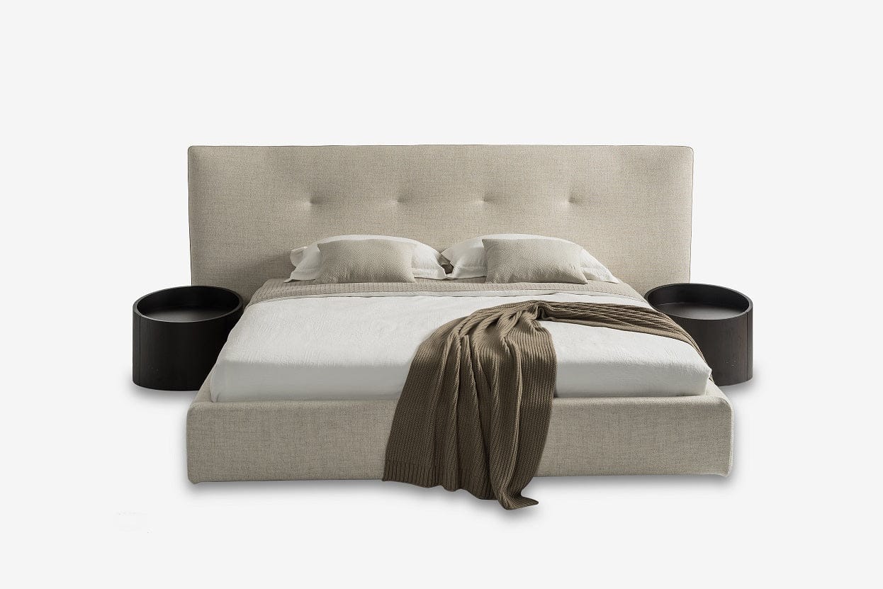 Modrest Brittany - Eastern King Modern Grey Fabric Bed