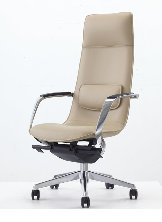 Modrest - Nadella Modern Beige High Back Executive Office Chair
