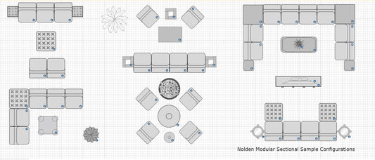 Divani Casa Nolden - Modern Modular Grey Fabric Armless Seat