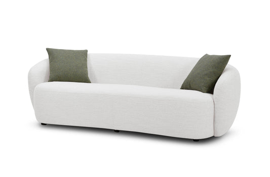 Modrest Omaha - Modern Off White Fabric Sofa