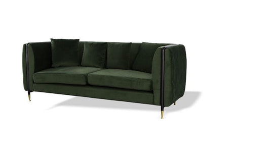 Divani Casa Oswego - Modern Dark Green Jade Sofa