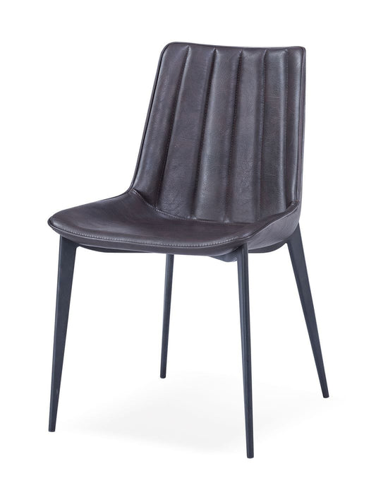 Modrest Peoria - Modern Brown & Black Dining Chair (Set of 2)