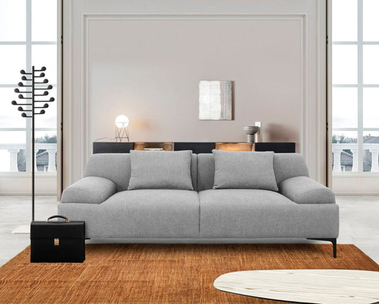 Divani Casa Ronny - Modern Grey Loveseat