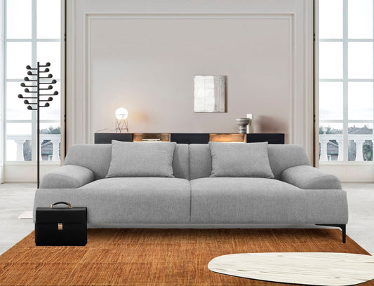 Divani Casa Ronny - Modern Grey Sofa