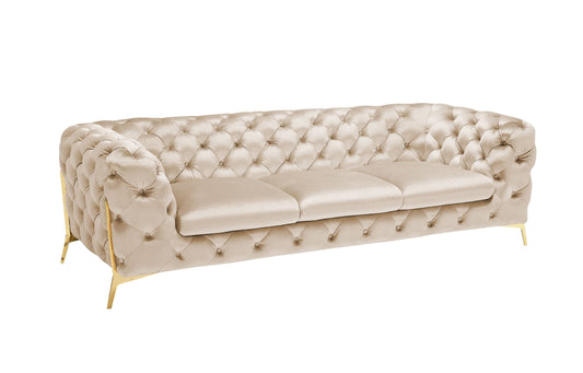 Divani Casa Sheila - Transitional Light Beige Fabric Sofa