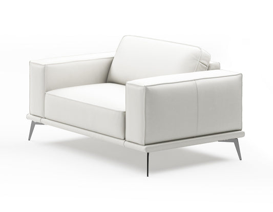 Coronelli Collezioni Soho - Contemporary Italian White Leather Armchair